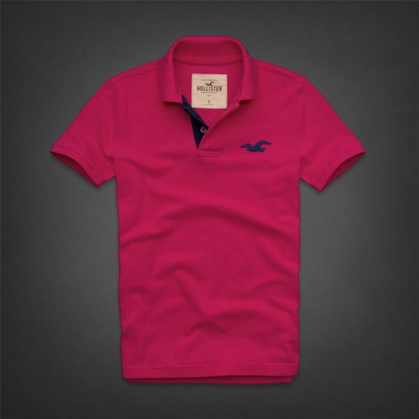 Camiseta hollister NWT 2013 roza-azul escuro/p